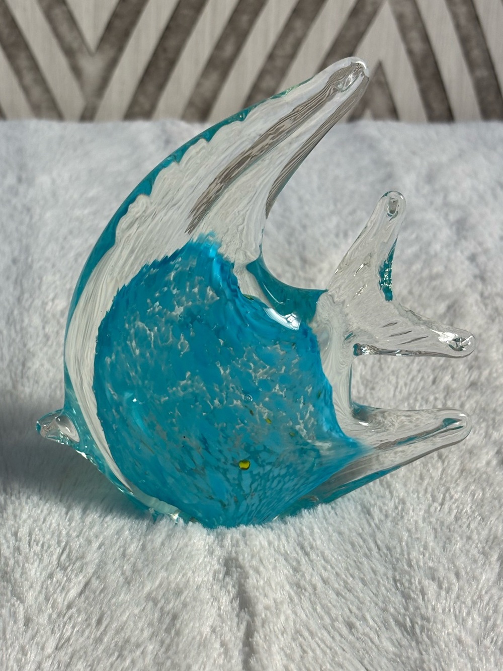 Art glass fish figurine
